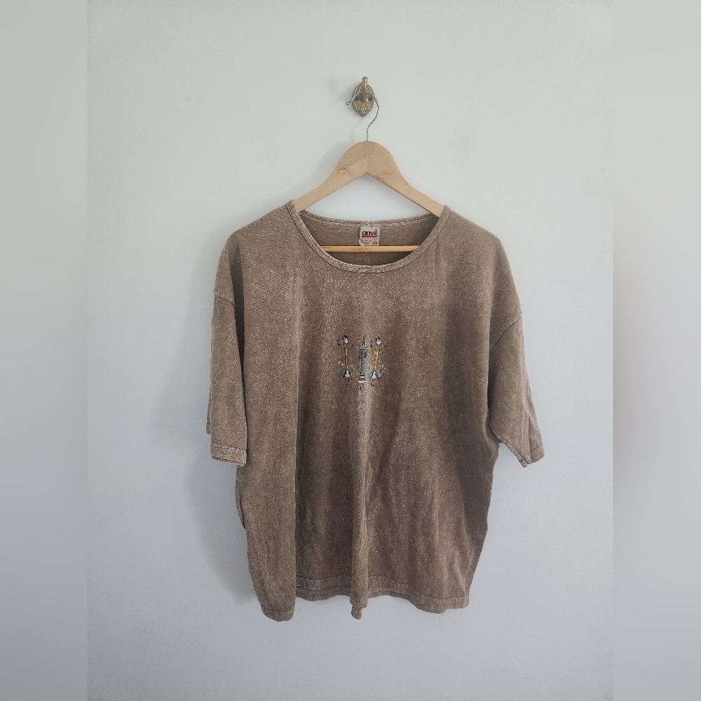 Vintage Stone Aged Rockwear Ancil Graphic Tee Size 2XL Pre-Shrunk